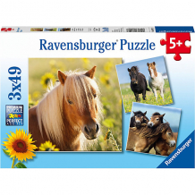 Купить набор пазлов ravensburger пони, 147 элементов ( id 5204223 )