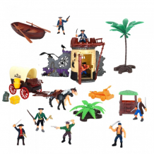 Купить hk industries игровой набор пираты, башня, карета со светом и звуком 0807-d7