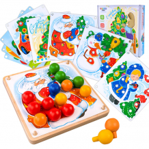 Купить деревянная игрушка raduga kids мозаика для малышей новый год rk1316