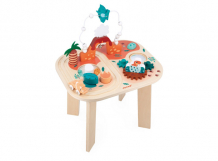 Купить деревянная игрушка janod стол развивающий с комплектом игр дино j05825