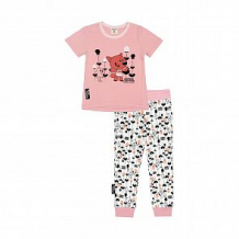 Купить пижама брюки/футболка lucky child ми-ми-мишки, цвет: розовый ( id 11623912 )