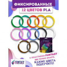 Купить funtasy набор pla-пластика для 3d-ручек 12 цветов по 5 м pla-set-12-5-1
