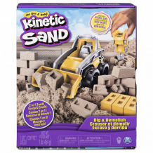 Купить kinetic sand набор для лепки кинетический песок бульдозер 6044178