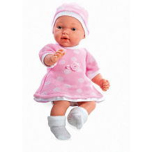 Купить кукла в розовом платье и шапочке, с соской, плачет, 28см, arias ( id 5355548 )