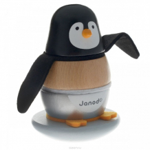 Купить деревянная игрушка janod пирамидка пингвинчик j08127