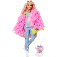 Купить mattel barbie grn28 барби кукла в розовой куртке