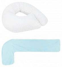 Купить комплект smart-textile гармония-лайт подушка/наволочка длина по краю 250 см, цвет: голубой ( id 8305423 )