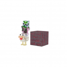 Купить набор фигурок jazwares minecraft baby zombie pigman jockey, 8 см ( id 11147309 )