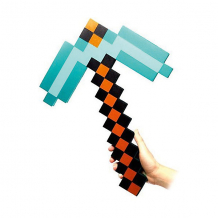 Пиксельная кирка, изумрудная, 45 см, Minecraft ( ID 4986601 )