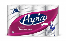 Купить papia полотенца бумажные 3 слоя 4 шт. 2 упаковки 