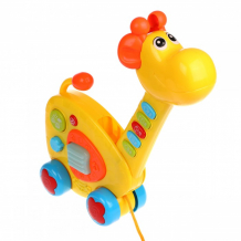 Купить каталка-игрушка жирафики веселый жирафик 2 в 1 951659