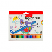 Купить фломастеры bruynzeel набор фломастеров kids super point 20 цветов в картонной упаковке 60124020