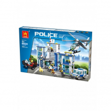 Купить конструктор wange городские службы полицейкий участок (882 элемента) 6540