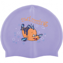 Купить силиконовая шапочка для плавания dobest, с рисунком, фиолетовая ( id 7687376 )