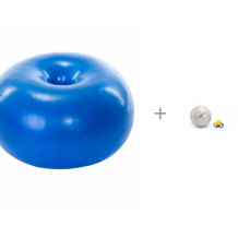 Купить bradex мяч для фитнеса фитбол-пончик и мяч для фитнеса фитбол-75 с насосом 