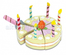 Купить деревянная игрушка letoyvan игрушка ванильный торт со свечками tv273