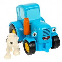Купить конструктор город мастеров большие кубики синий трактор с коровой (5 деталей) 10022-gk (48)