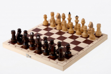Купить орловская ладья шахматы обиходные лакированные с доской 29х14.5 см p24041