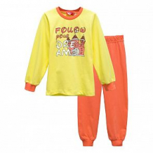 Купить пижама джемпер/брюки let's go, цвет: желтый/оранжевый ( id 11554486 )