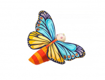 Купить деревянная игрушка letoyvan игрушка гусеница превращается в бабочку pl091