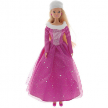 Купить кукла штеффи в блестящем зимнем наряде, розовая, 29 см, simba ( id 7428521 )