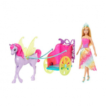 Купить игровой набор barbie dreamtopia сказочный экипаж ( id 14080694 )