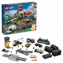 Купить конструктор lego city 60198 товарный поезд ( id 9162811 )