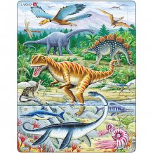 Купить пазл larsen "динозавры", 35 элементов ( id 3206502 )