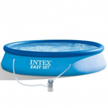 Купить бассейн intex бассейн easy set с фильтром 396х84 см с28142