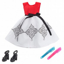 Купить одежда для кукол zhorya платье красно-белое 29 см ( id 12050560 )