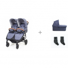 Купить valco baby snap duo trend с люльками external bassinet и адаптерами 