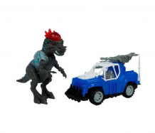Купить kiddieplay фигурка динозавра пахицелафозавр с синим джипом 12623
