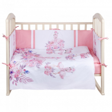 Купить комплект в кроватку альма-няня детская история фламинго (6 предметов) 