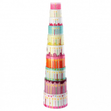 Купить развивающая игрушка lilliputiens набор цилиндров-пирамидок гусеница джульетта 86412