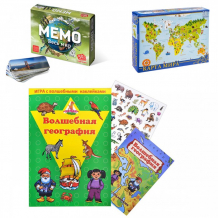 Купить тебе-игрушка игровой набор мемо весь мир + пазлы карта мира + игра волшебная география 7204+8061+8209