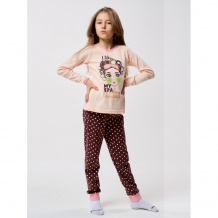 Купить lucky child пижама детская пижамная вечеринка 121-404 121-404/бежевый