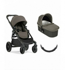 Купить коляска 2 в 1 baby jogger city select lux + бампер в подарок, цвет: серый/коричневый ( id 7075345 )