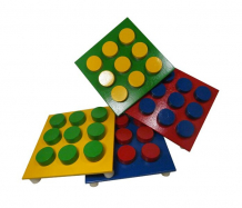 Купить деревянная игрушка rntoys мозаика цветная 4 поля д-306