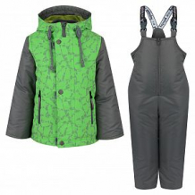 Купить комплект куртка/полукомбинезон аврора калейдоскоп, цвет: серый/зеленый ( id 11149862 )