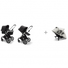 Купить коляска bugaboo lynx complete 2 в 1 alu/black/black и летний вентилируемый капюшон от солнца 