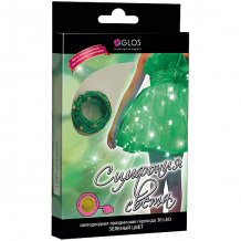 Купить новогодняя электрогирлянда glos "симфония света" 30 фиолетовых нанодиодов, зеленый/синий/розовый ( id 7230566 )