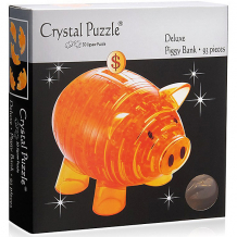 Купить 3d головоломка crystal puzzle копилка свинья золотая ( id 12659125 )