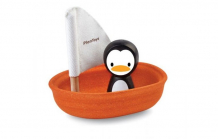 Купить деревянная игрушка plan toys лодка и пингвин 5711