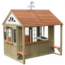 Купить kidkraft деревянный игровой домик для улицы поместье кантри виста p280097_ke