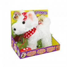 Купить интерактивная игрушка пушистые друзья собачка на мягком поводке jb0571979 jb0571979