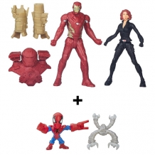 Купить hasbro avengers b6431n марвел разборные микро-фигурки + набор из 2 фигурок мстителей