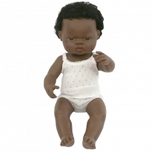 Купить miniland кукла мальчик африканец 38 см 31153