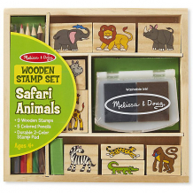 Купить набор печатей melissa & doug "творчество", животные африки ( id 11154589 )