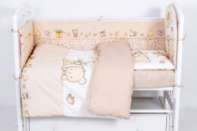 Купить комплект в кроватку топотушки детский мир (6 предметов) 619