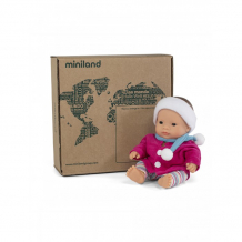 Купить miniland кукла пупс девочка азиатка с комплектом одежды 21 см 31202